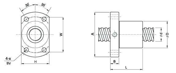 SFK3204、滾珠絲杠軸承