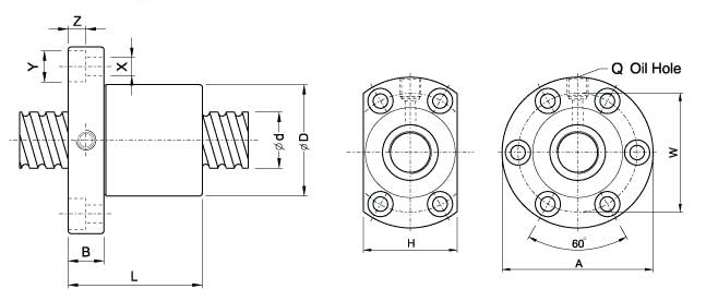 SFM3205-4、滾珠絲杠軸承