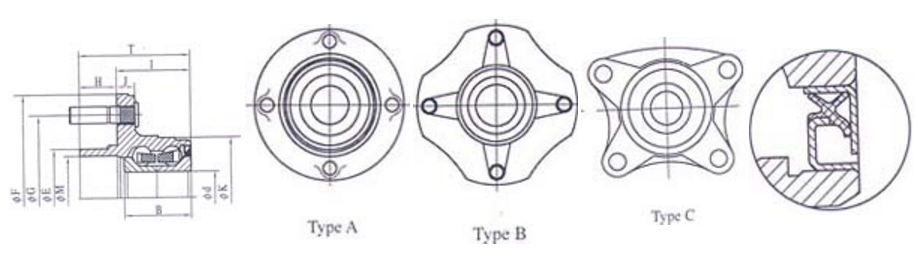 DACF1082C第二代輪轂單元